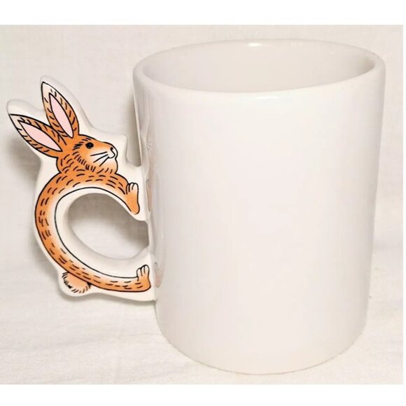 Peter Rabbit Bunny Handled Mug Ceramic Cup Easter Bunnies Art Mark NEW - Picture 2 of 6